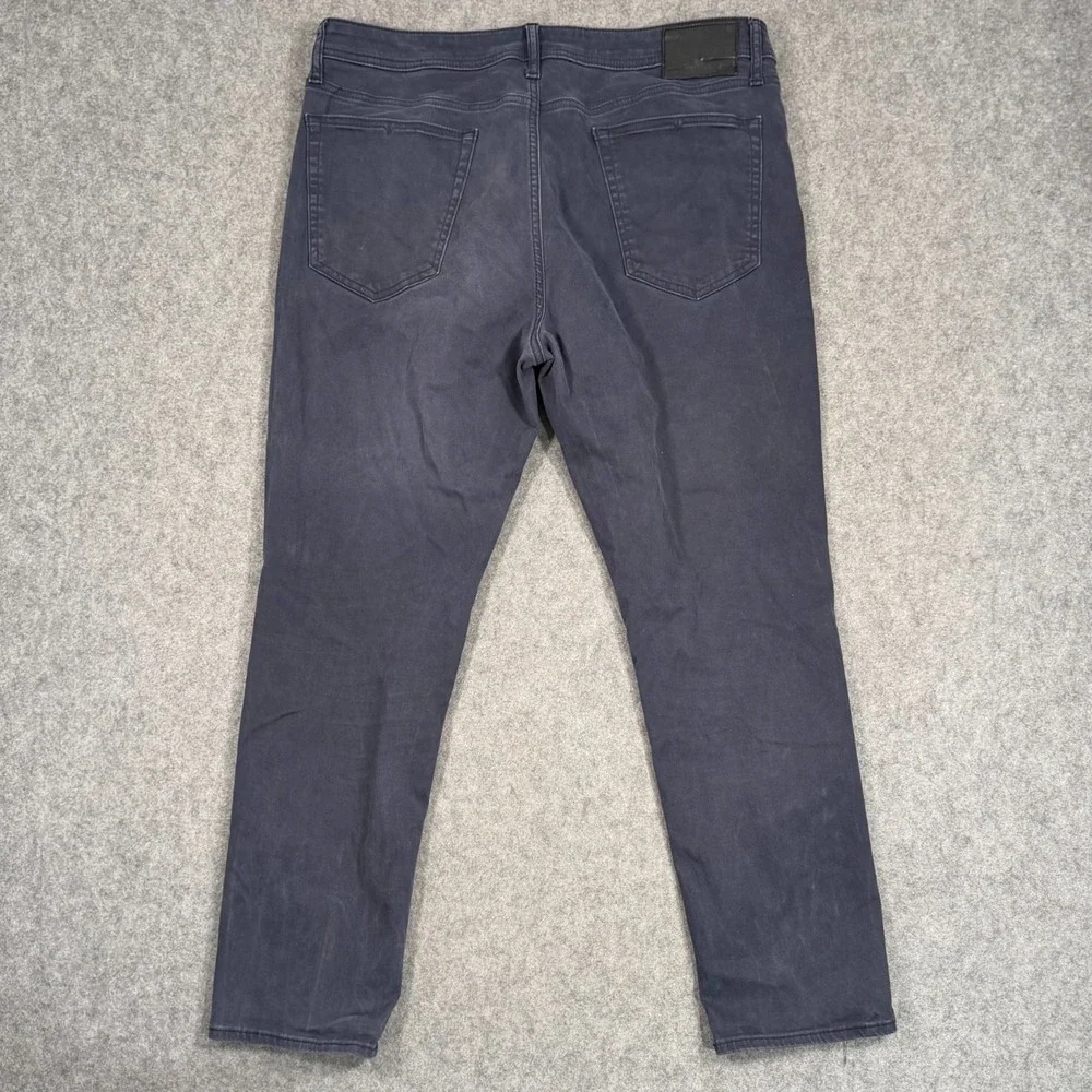 Rising Sun & Co Navy Blue Stretch Denim The Straight Fit Jeans Men's Size 38x30*